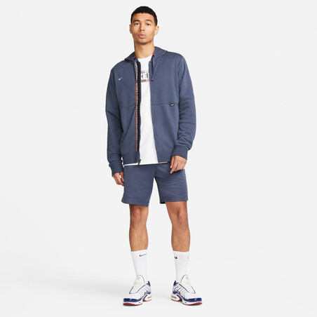 Veste survêtement Nike F.C. Tribuna Fleece bleu foncé