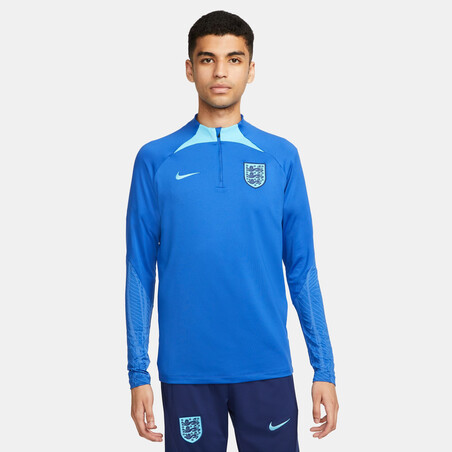 Sweat zippé Angleterre Strike bleu 2022