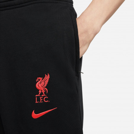 Pantalon survêtement Liverpool GFA Fleece noir rouge 2022/23