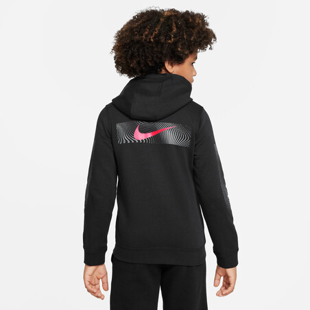 Veste survêtement à capuche junior Liverpool noir rouge 2022/23