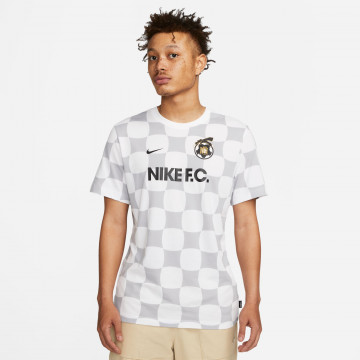 T-shirt Nike F.C. graphic blanc gris