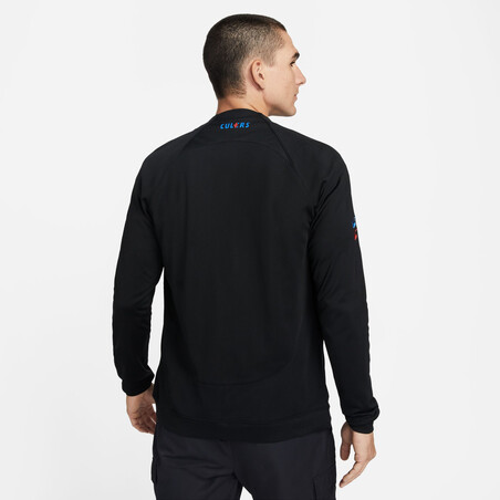 Veste survêtement FC Barcelone Anthem noir 2022/23