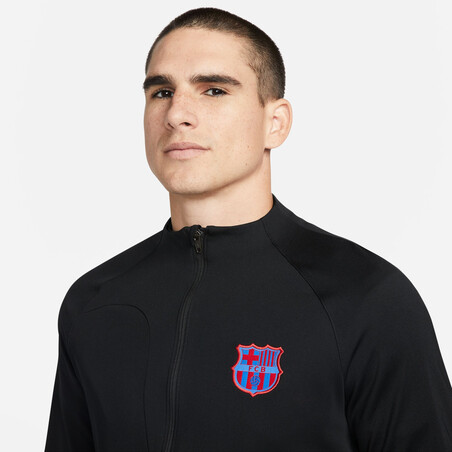 Veste survêtement FC Barcelone Anthem noir 2022/23