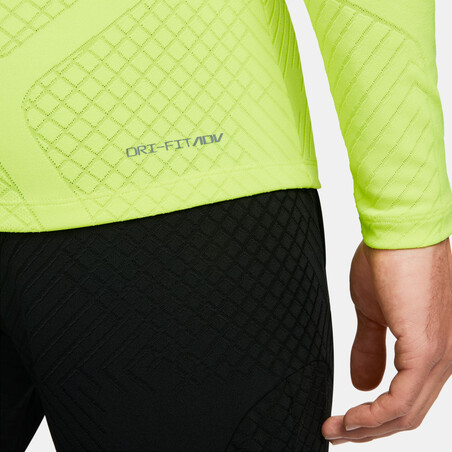 Sweat zippé Tottenham Strike Elite jaune 2022/23