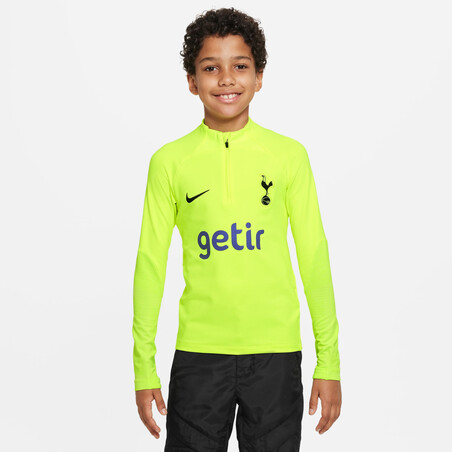 Sweat zippé junior Tottenham Strike jaune 2022/23