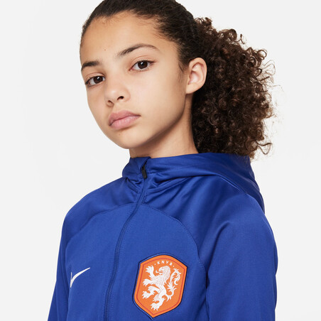 Ensemble survêtement junior Pays-Bas Strike bleu 2022