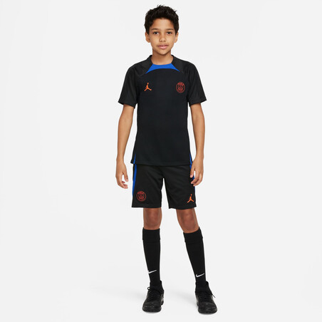 Short entraînement junior PSG noir bleu 2022/23