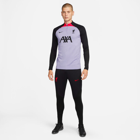 Sweat zippé Liverpool Strike violet 2022/23