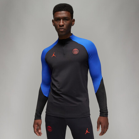 Sweat zippé PSG Strike noir bleu 2022/23