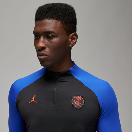 Sweat zippé PSG Strike noir bleu 2022/23