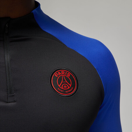 Sweat zippé PSG Strike noir bleu 2022/23