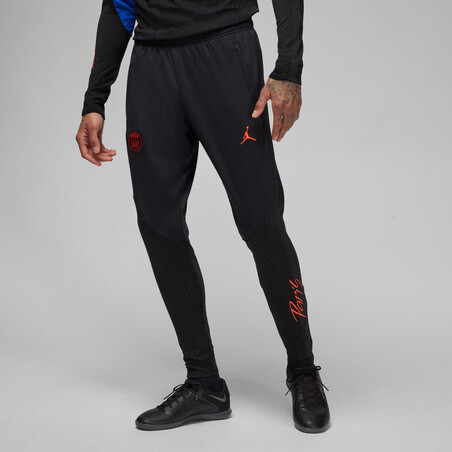 Pantalon survêtement PSG Strike noir rouge 2022/23
