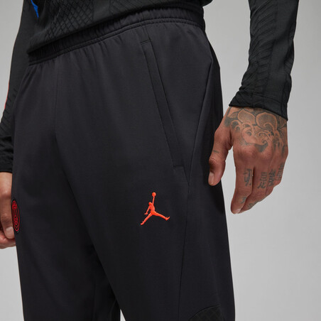 Pantalon survêtement PSG Strike noir rouge 2022/23