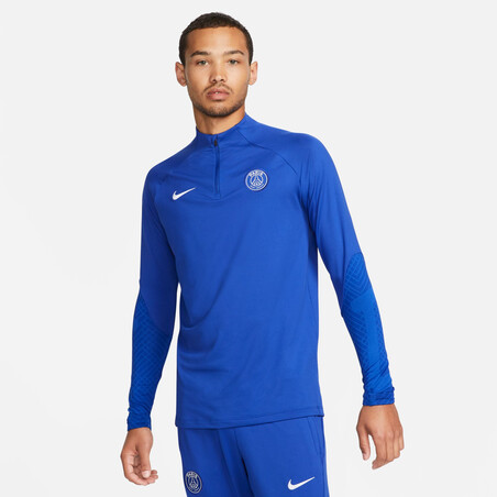 Sweat zippé PSG Strike bleu blanc 2022/23