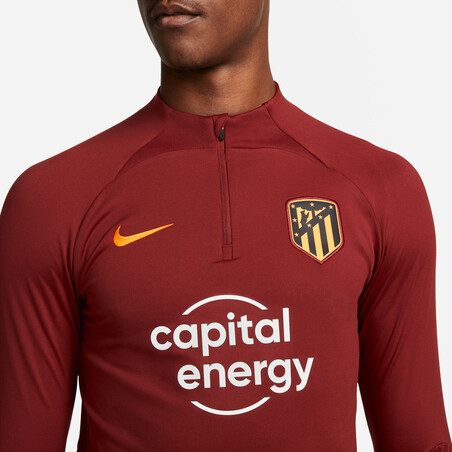 Sweat zippé Atlético Madrid Strike rouge 2022/23