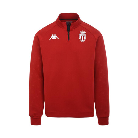 Sweat zippé AS Monaco rouge 2022/23