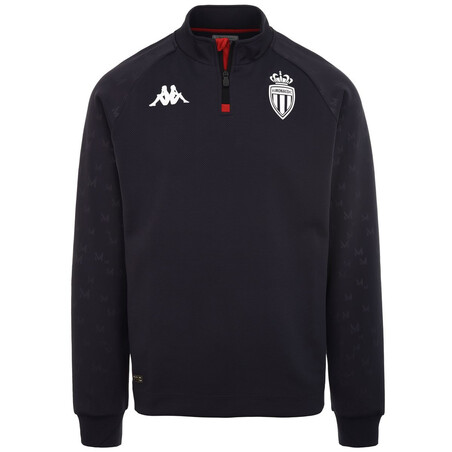 Sweat zippé AS Monaco noir 2022/23