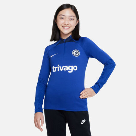 Sweat zippé junior Chelsea bleu 2022/23