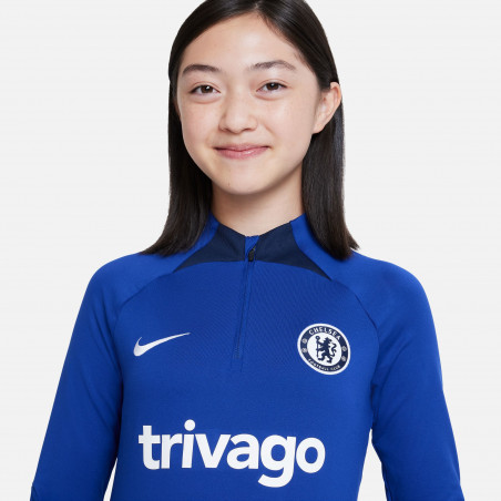 Sweat zippé junior Chelsea bleu 2022/23