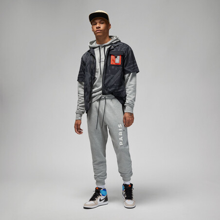 Pantalon survêtement PSG x Jordan Fleece gris 2022/23 sur