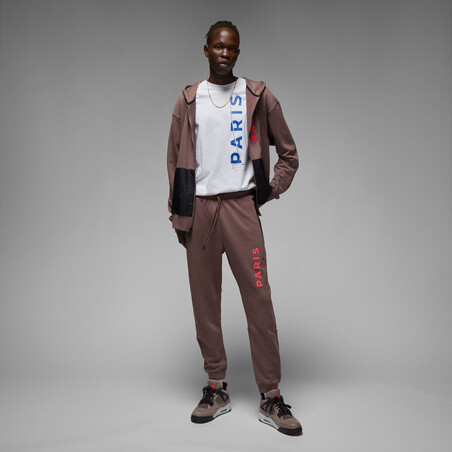 Pantalon survêtement PSG x Jordan Fleece rouge 2022/23