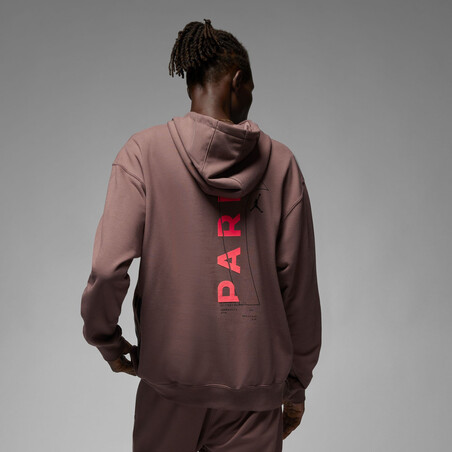 Sweat à capuche PSG x Jordan Fleece rouge 2022/23