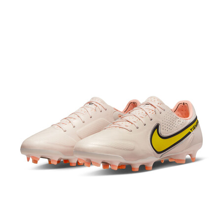 Nike Tiempo 9 Elite FG blanc jaune