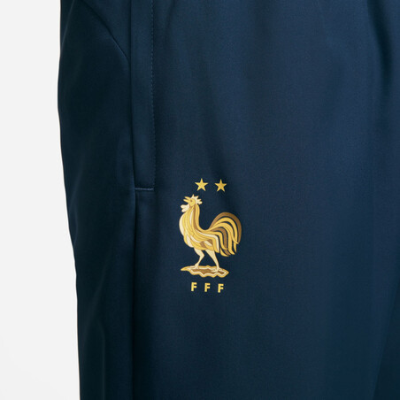 Ensemble survêtement Equipe de France woven bleu or 2022