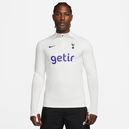 Sweat zippé Tottenham Strike blanc 2022/23