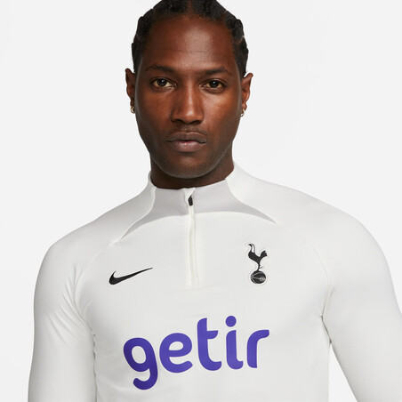 Sweat zippé Tottenham Strike blanc 2022/23