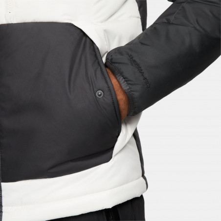 Doudoune Nike Therma-Fit Legacy blanc noir JKT