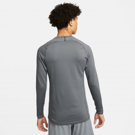Sous-maillot manches longues Nike Pro warm gris