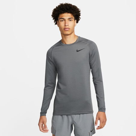 Sous-maillot manches longues Nike Pro warm gris