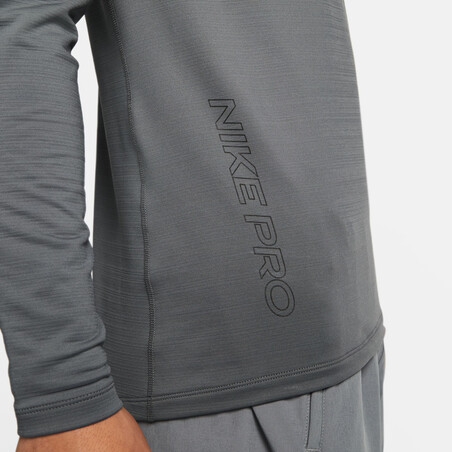 Sous-maillot manches longues Nike Pro warm gris