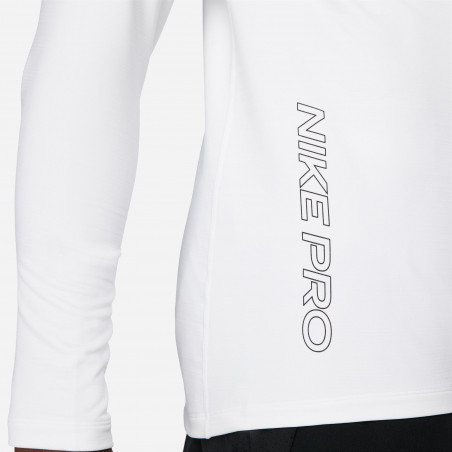 Sous-maillot manches longues Nike Pro blanc noir