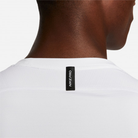 Sous-maillot manches longues Nike Pro blanc noir