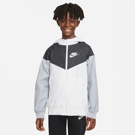 Coupe vent junior Nike noir blanc