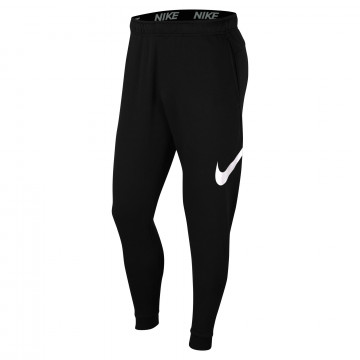 Pantalon survêtement Nike molleton noir blanc