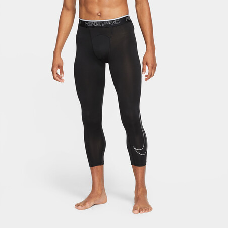 Legging 3/4 Nike Pro homme noir blanc