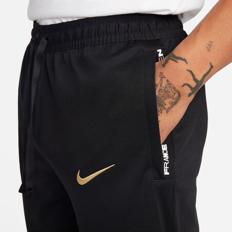 Pantalon survêtement Equipe de France Travel noir or 2022
