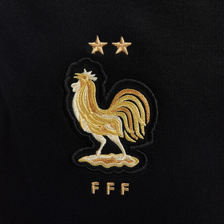 Pantalon survêtement Equipe de France Travel noir or 2022