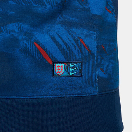 Sweat à capuche Angleterre graphic bleu rouge 2022