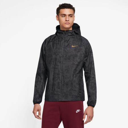 Veste imperméable Equipe de France noir or 2022
