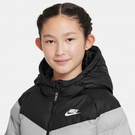 Doudoune junior Nike noir gris