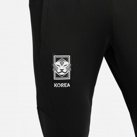 Pantalon survêtement Corée du Sud noir blanc 2022