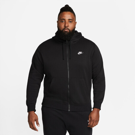 Veste survêtement Nike Club molleton noir