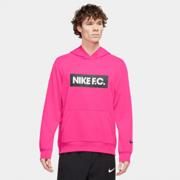 Sweat à capuche Nike F.C. Libero rose noir