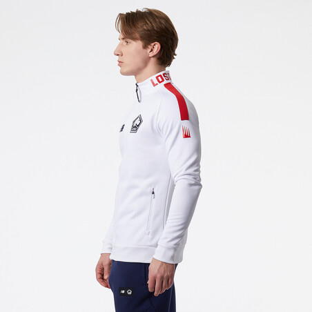 Veste survêtement LOSC blanc rouge 2022/23