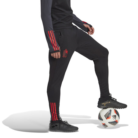 Pantalon survêtement Belgique noir rouge 2022
