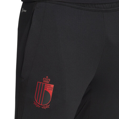 Pantalon survêtement Belgique noir rouge 2022